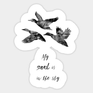 Flying ducks Sticker